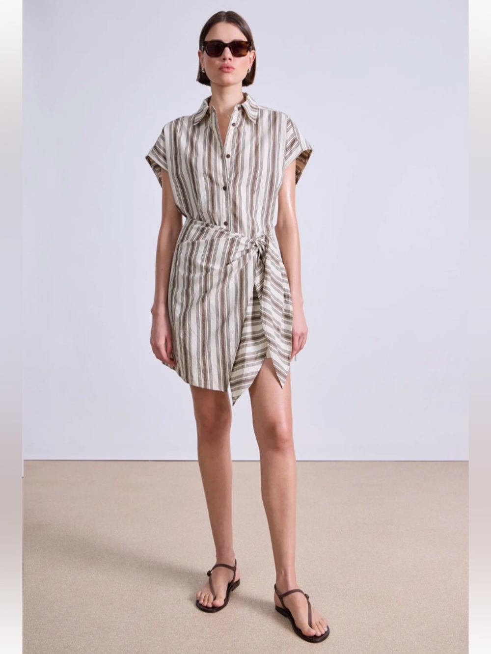 NWT Apiece Apart San Vito Sarong mini Dress